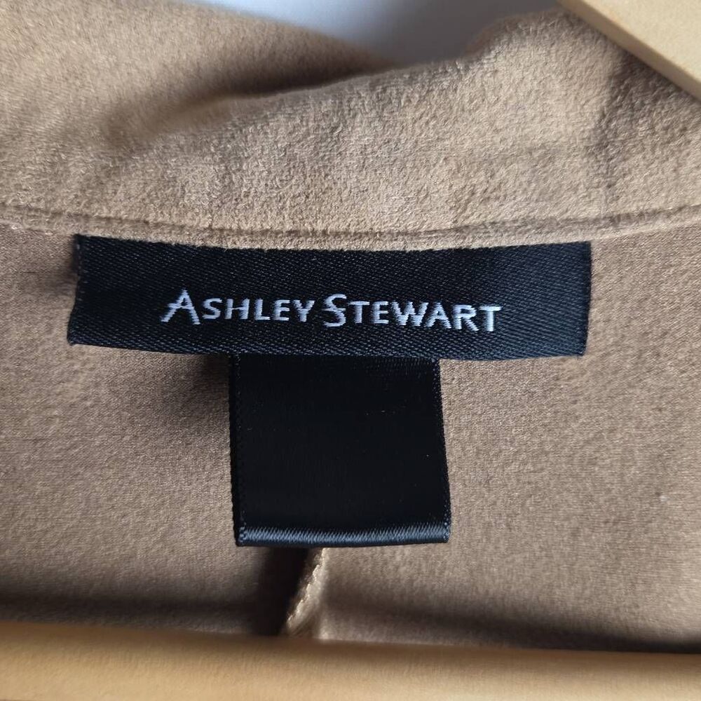 Ashley Steward Tan Jacket Ruffle Wrap - Picture 2 of 7